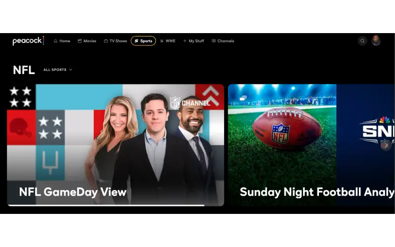 Peacock Streams NFL Sunday Night Football in Dolby Atmos All Season