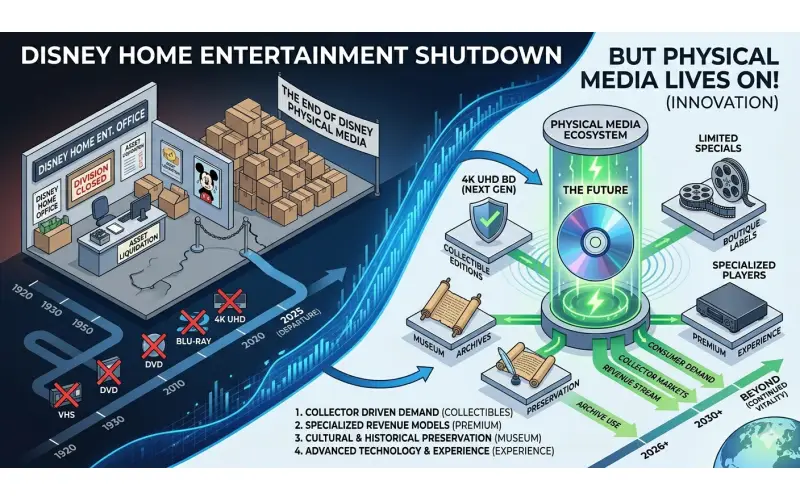 Disney Layoffs Signal Shift: Physical Media May Become Niche