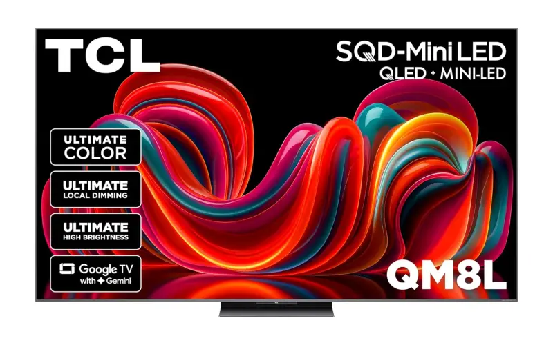 TCL QM8L / C8L SQD Mini-LED TV Review — 4K 144Hz Google TV with Dolby Vision