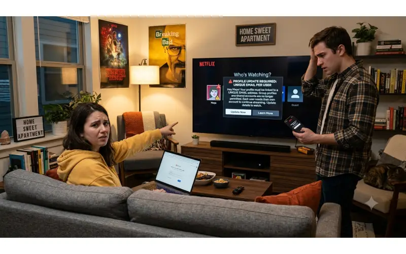 Netflix Now Requires Every User Profile to Have Its Own Email Address: Here's What Changed